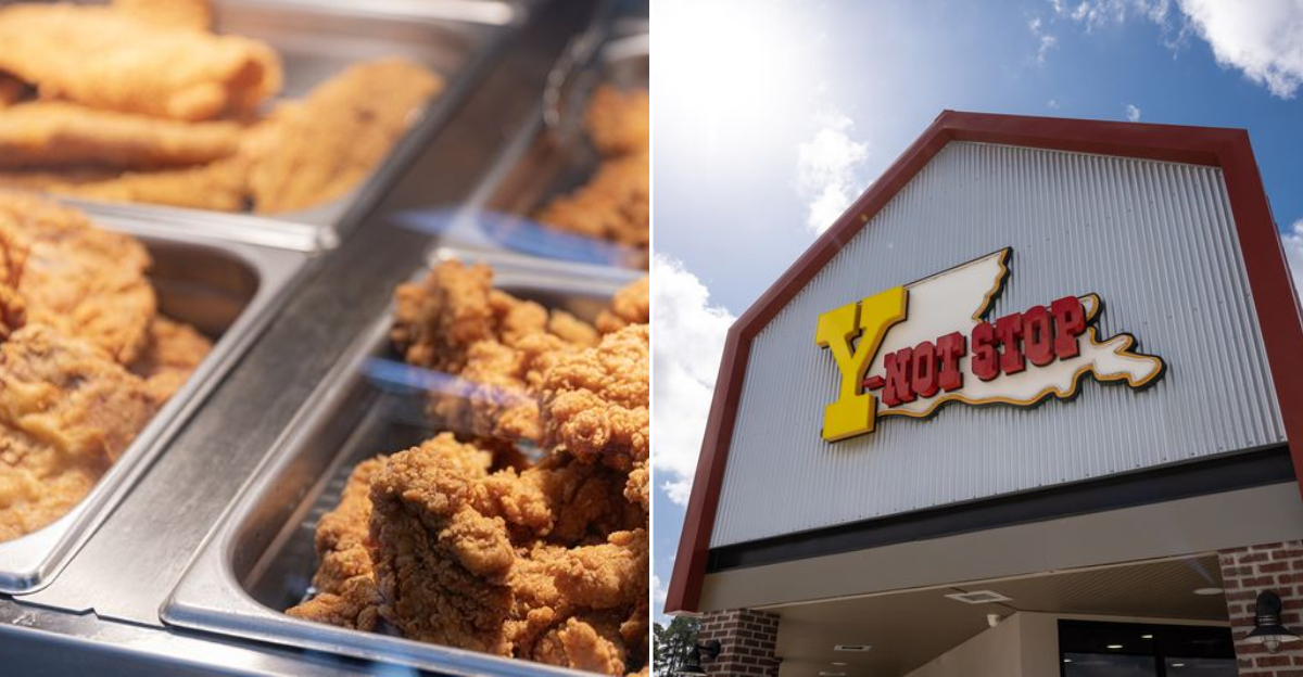 gas-station counters where fried chicken is more than fuel