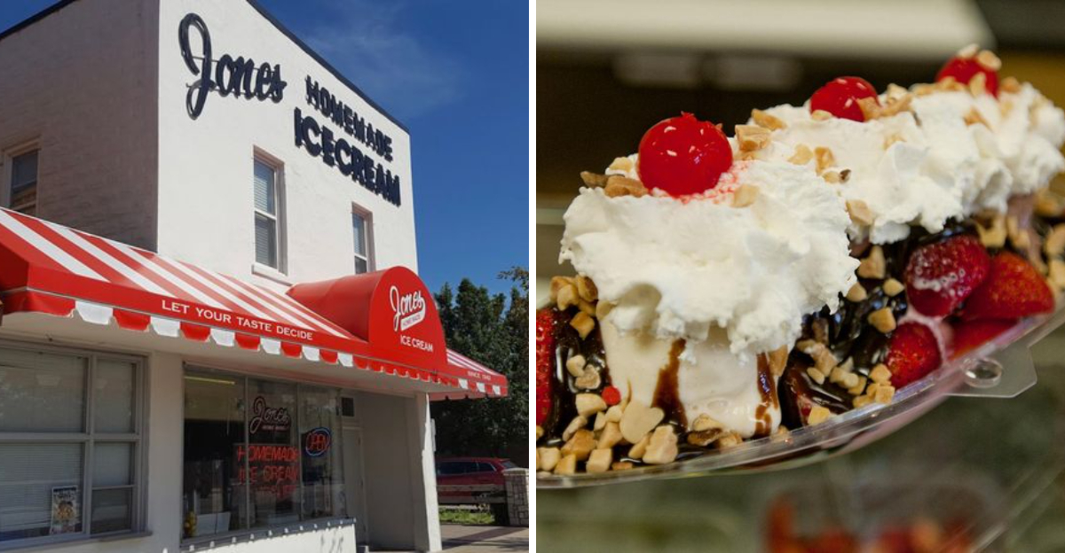 Jones’ Homemade Ice Cream Shoppe Is A Michigan Stop For Banana Split Bliss