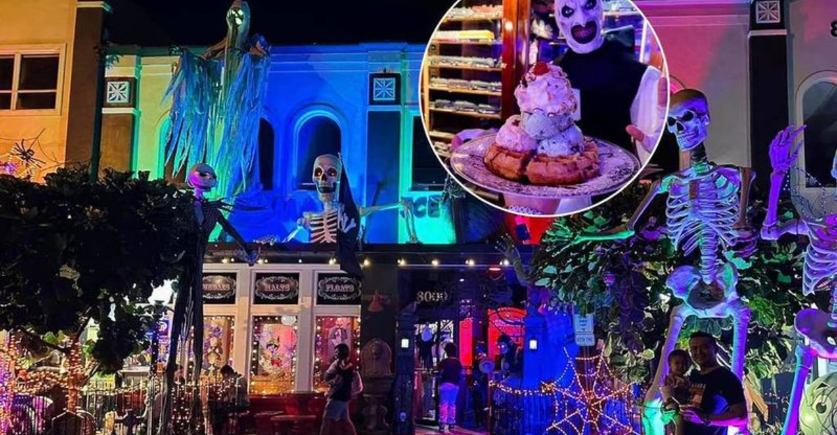 Step Into Spooky Season At Cherry Smash Ice Cream Shop In Coral Springs, Florida