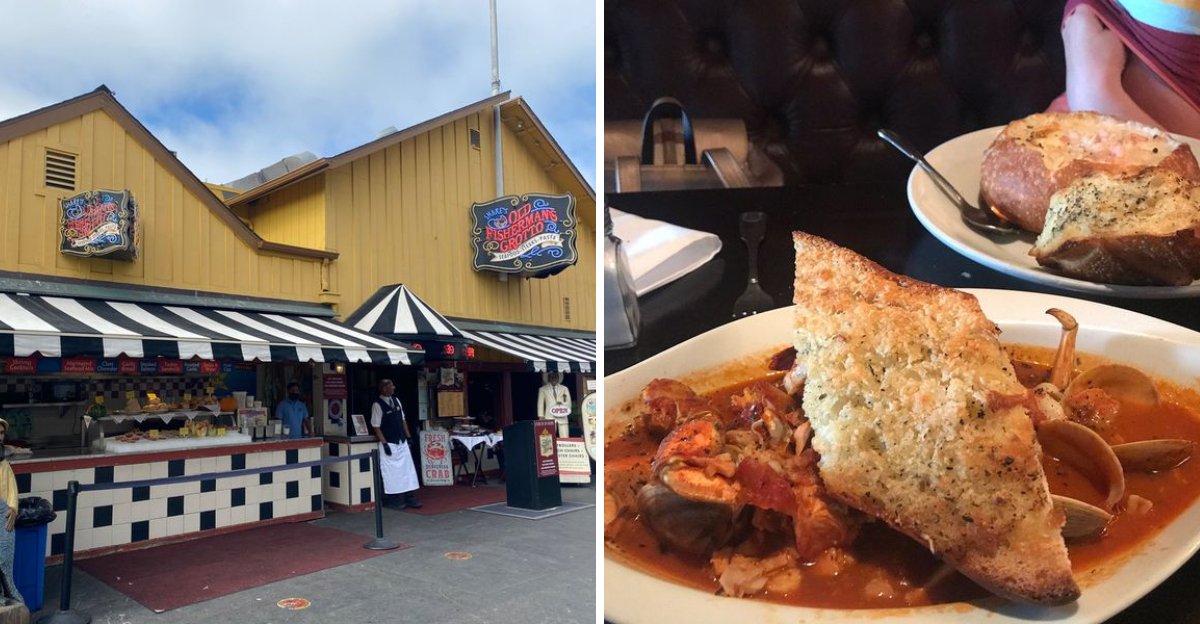 Old Fishermans Grotto In San Francisco, California Keeps Coastal Dining Timeless